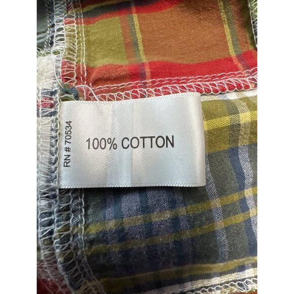 Orvis Mens Short-Sleeve Plaid Patchwork Button-Up Shirt Size XL - Picture 7 of 11